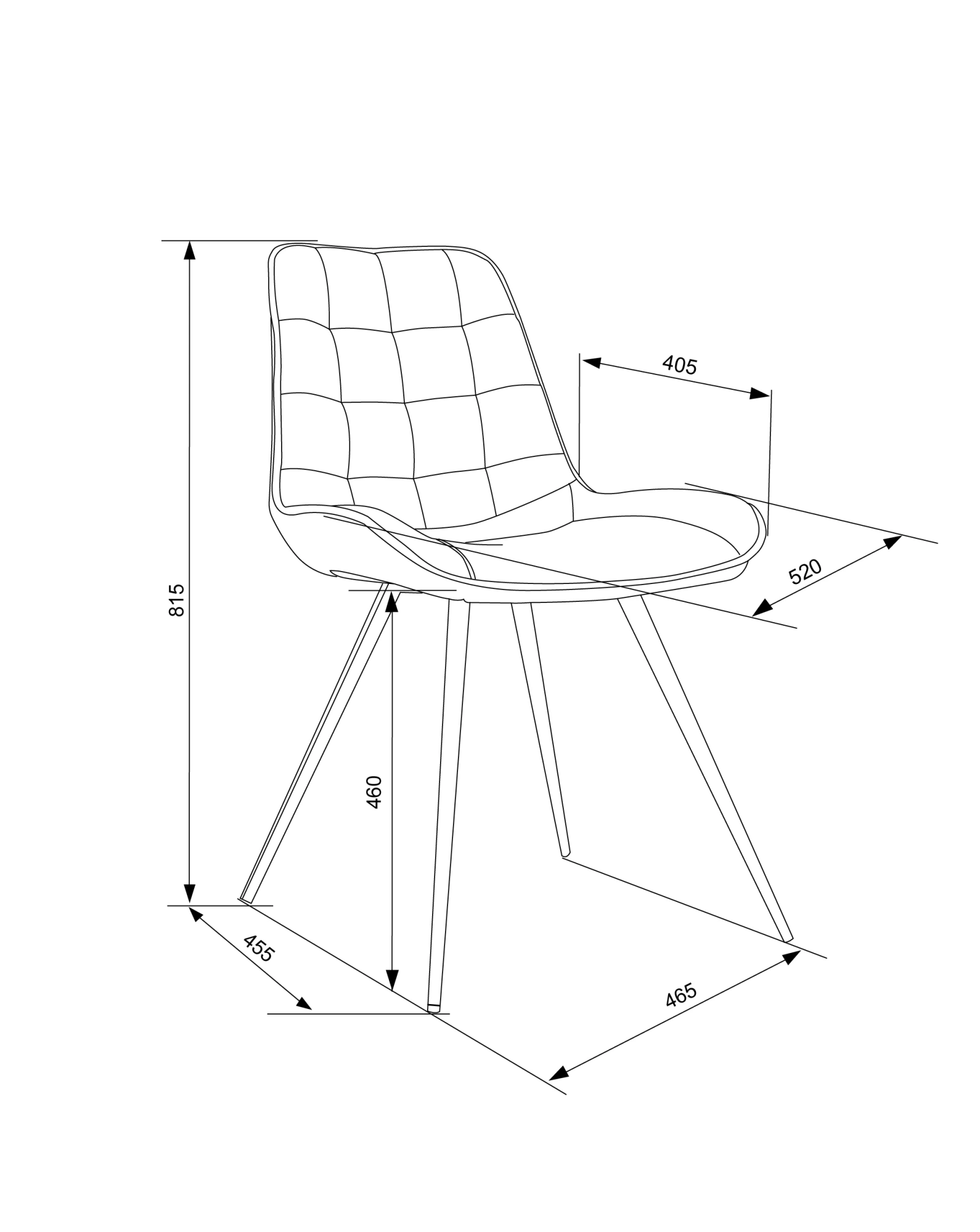 Стул Бюрократ CH-K2_4, обивка: ткань, цвет: светло-серый, каркас: металл (ch-k2_1/hl09_4) от магазина Buro.store