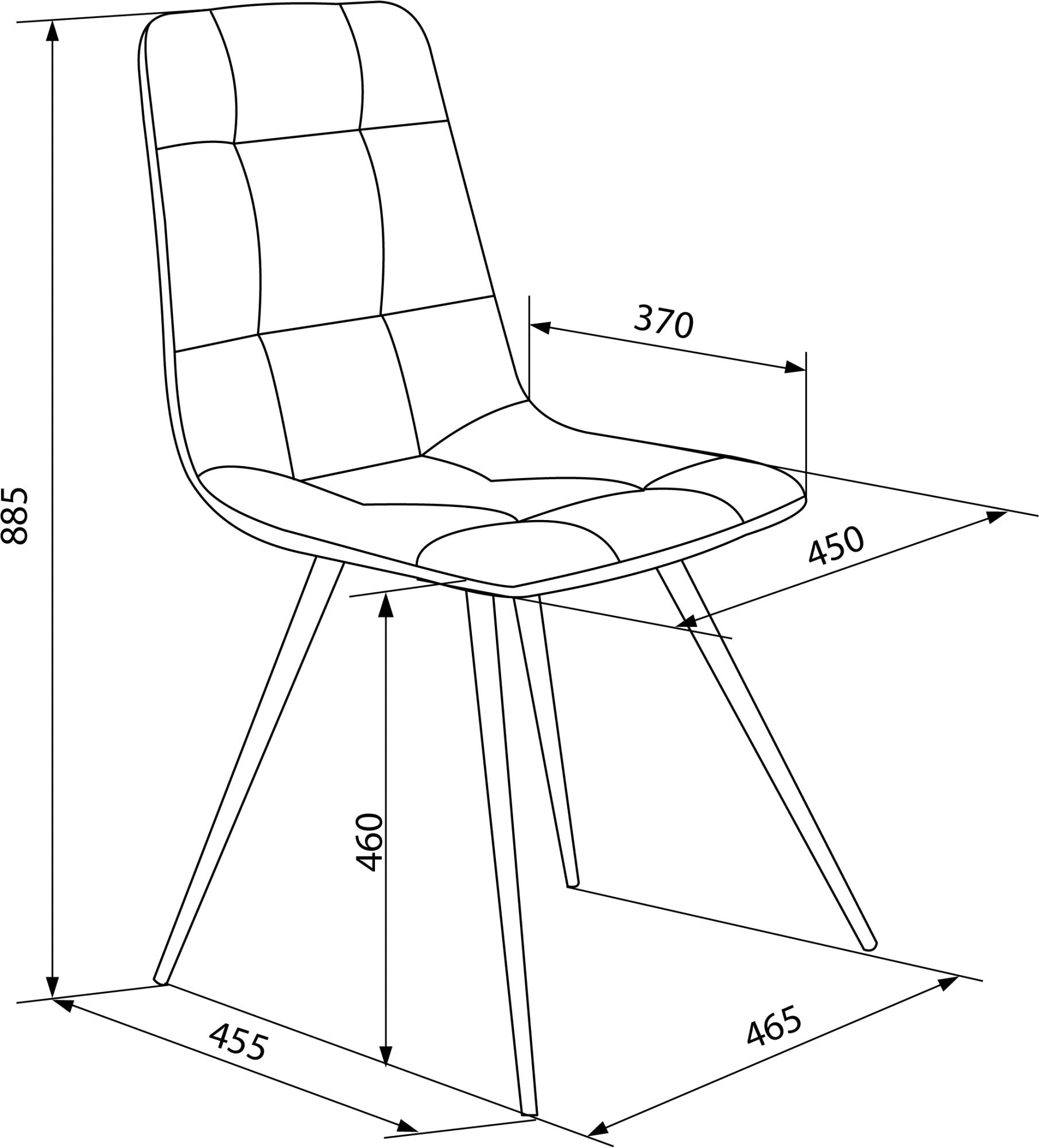 Стул Бюрократ CH-K1, обивка: ткань, цвет: бежевый, каркас: металл (ch-k1_1/hl07) от магазина Buro.store