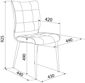 Стул Бюрократ CH-K10, обивка: ткань, цвет: черный, каркас: металл (ch-k10_1/lt20)