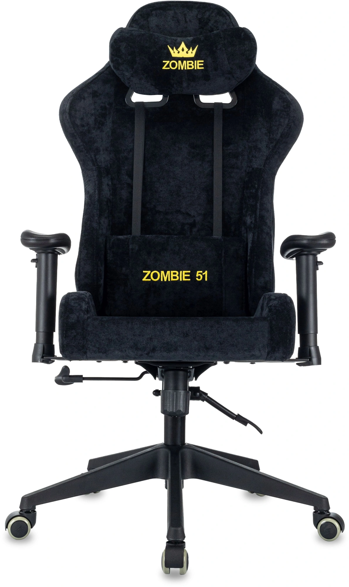 Кресло игровое Zombie 51, обивка: ткань, цвет: черный (ZOMBIE 51 B) от магазина Buro.store