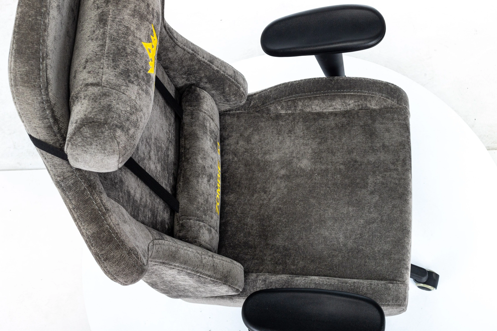 Кресло игровое Zombie 51, обивка: ткань, цвет: серый (ZOMBIE 51 GR) от магазина Buro.store