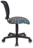 Кресло детское Бюрократ CH-296NX, обивка: ткань, цвет: черный, рисунок карандаши