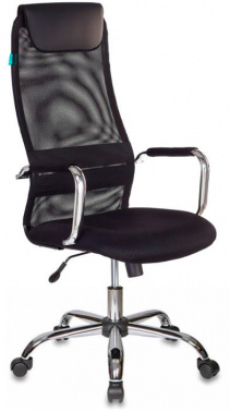 Кресло руководителя Бюрократ KB-9, обивка: сетка, цвет: черный TW-11