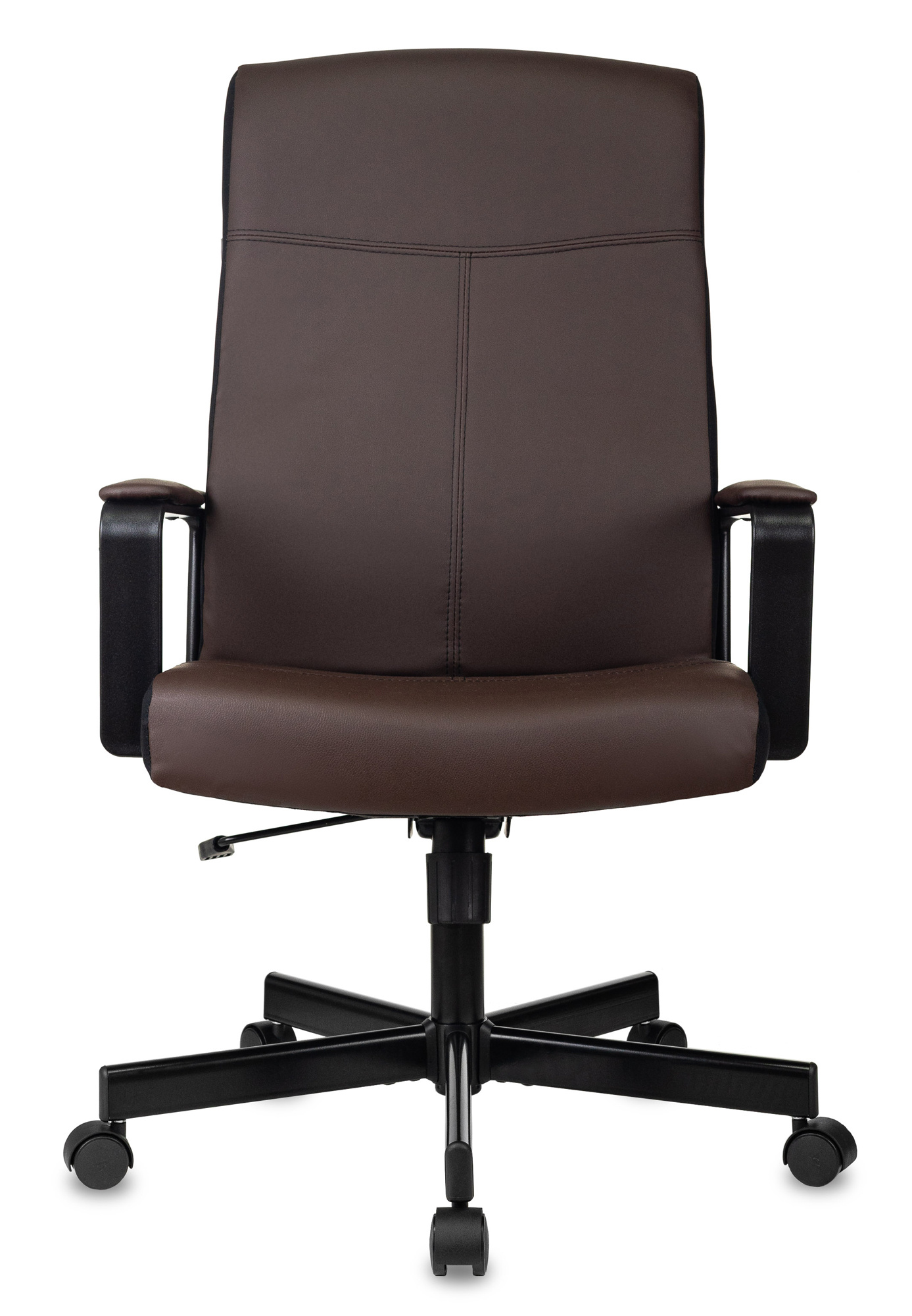 Кресло руководителя Бюрократ DOMINUS, обивка: эко.кожа, цвет: коричневый/черный (DOMINUS-BR) от магазина Buro.store