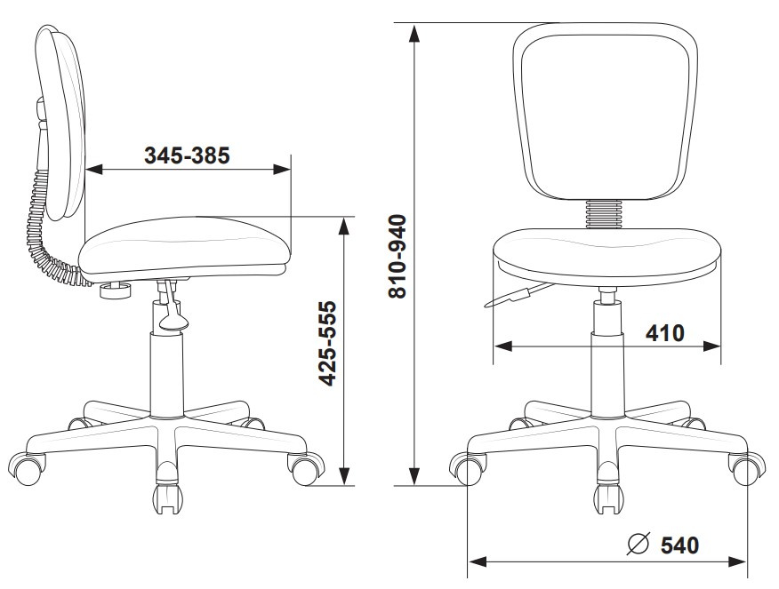 Кресло Бюрократ Ch-204NX, обивка: ткань, цвет: черный 26-28 (CH-204NX/26-28) от магазина Buro.store