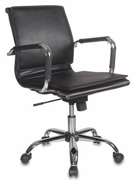 Кресло руководителя Бюрократ Ch-993-Low, обивка: эко.кожа, цвет: черный (CH-993-LOW/BLACK)