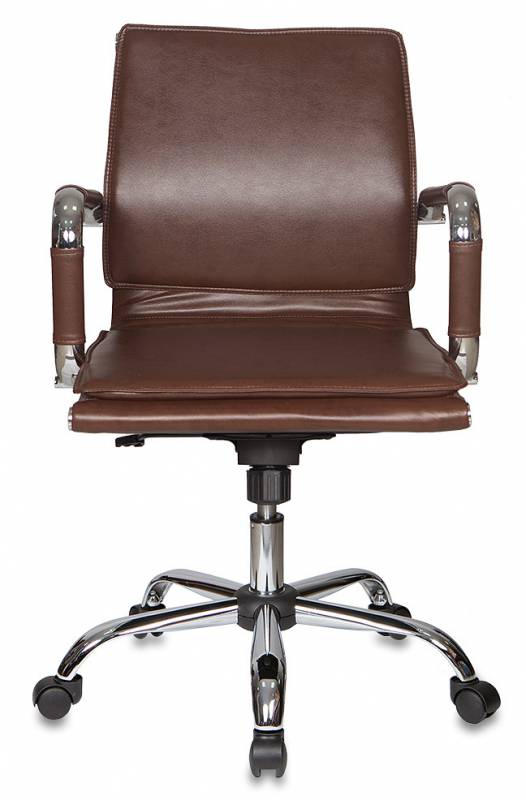 Кресло руководителя Бюрократ Ch-993-Low, обивка: эко.кожа, цвет: коричневый (CH-993-LOW/BROWN) от магазина Buro.store
