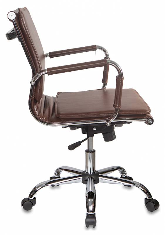 Кресло руководителя Бюрократ Ch-993-Low, обивка: эко.кожа, цвет: коричневый (CH-993-LOW/BROWN) от магазина Buro.store