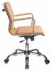 Кресло руководителя Бюрократ Ch-993-Low, обивка: эко.кожа, цвет: светло-коричневый (CH-993-LOW/CAMEL)