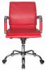 Кресло руководителя Бюрократ Ch-993-Low, обивка: эко.кожа, цвет: красный (CH-993-LOW/RED)