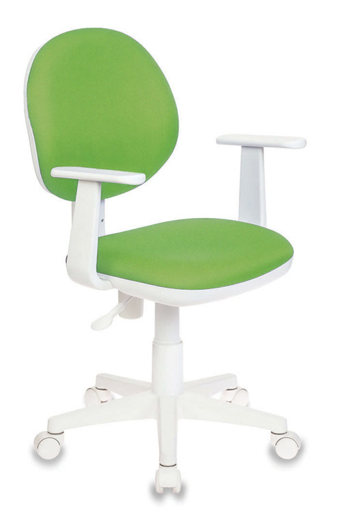 Кресло детское Бюрократ Ch-W356AXSN, обивка: ткань, цвет: салатовый 15-118 (CH-W356AXSN/15-118) от магазина Buro.store