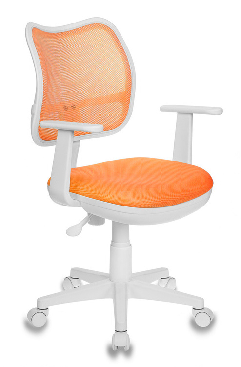 Кресло детское Бюрократ Ch-W797, обивка: сетка/ткань, цвет: оранжевый/оранжевый TW-96-1 (CH-W797/OR/TW-96-1) от магазина Buro.store