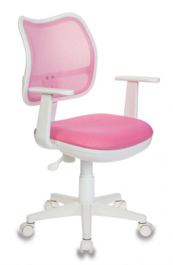 Кресло детское Бюрократ Ch-W797, обивка: сетка/ткань, цвет: розовый/розовый TW-13A (CH-W797/PK/TW-13A)