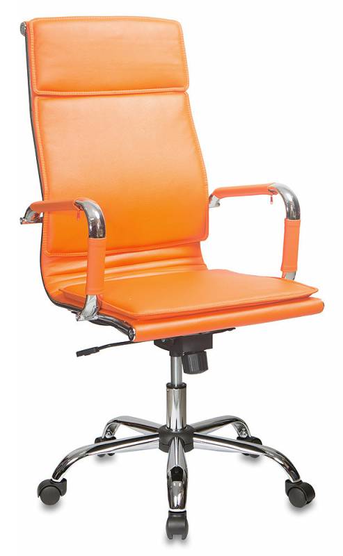 Кресло руководителя Бюрократ CH-993, обивка: эко.кожа, цвет: оранжевый (CH-993/ORANGE) от магазина Buro.store