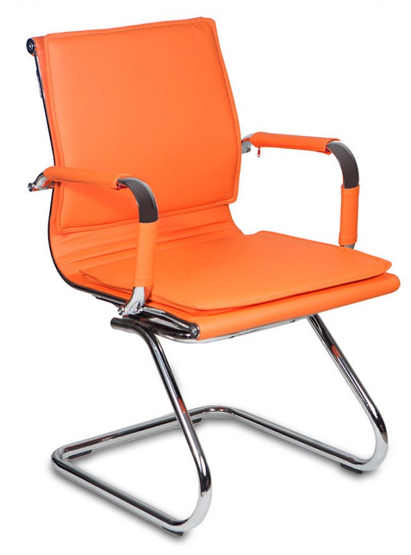 Кресло Бюрократ CH-993-Low-V, обивка: эко.кожа, цвет: оранжевый (CH-993-LOW-V/ORANGE) от магазина Buro.store