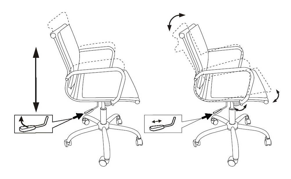 Кресло руководителя Бюрократ CH-993-Low, обивка: сетка, цвет: черный M01 (CH-993-LOW/M01) от магазина Buro.store
